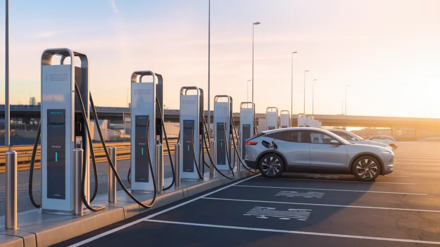 Ile prądu pobiera ładowanie samochodu elektrycznego? 2 samochód elektryczny w trakcie ładowania